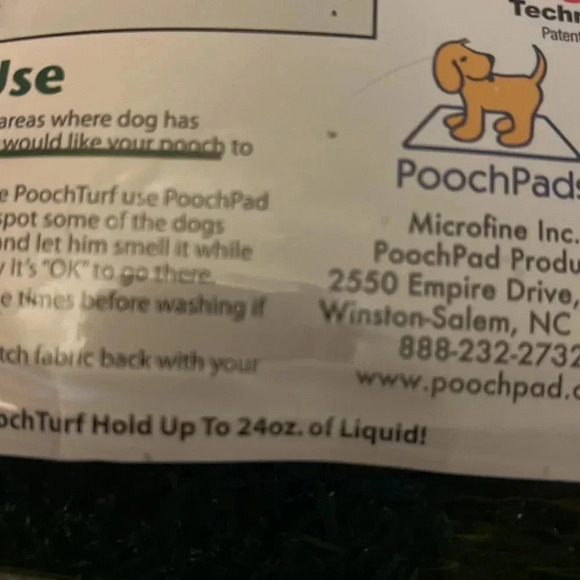 PoochPads Indoor Pooch Turf Dog Potty 18x28 - Picture 8 of 12